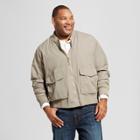 Men's Tall Crepe Bomber Jacket - Goodfellow & Co Gray Stone