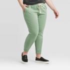 Women's Plus Size French Terry Jogger - Universal Thread Green 1x, Women's,