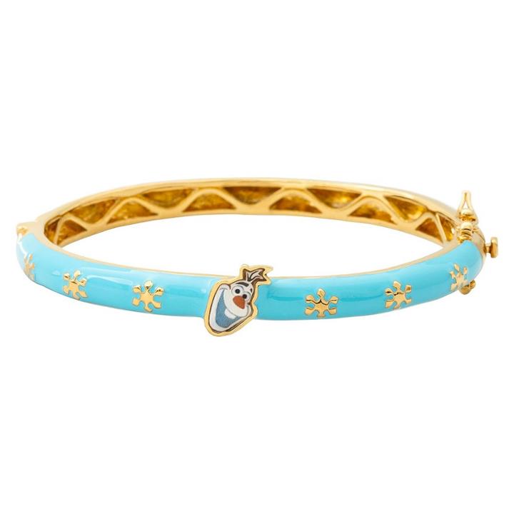 Disney Frozen Olaf The Snowman Bangle Plated, Women's, Blue