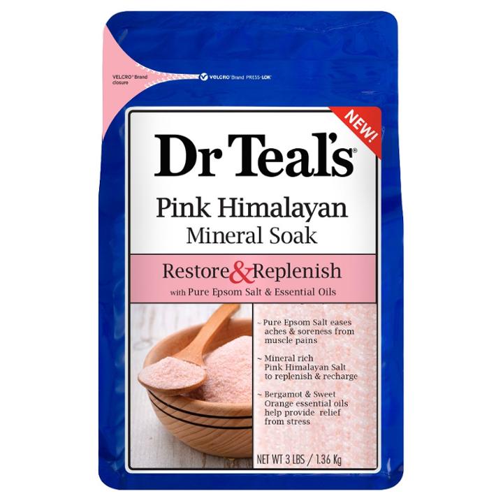 Dr Teal's Restore & Replenish Pure Epsom Salt & Essential Oils Pink Himalayan Mineral