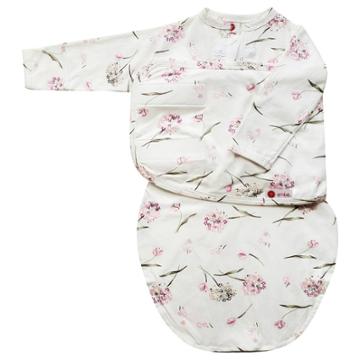 Embe Emb Starter Long Sleeve Swaddle Wrap With Fold Over Mitts - Clustered Flower