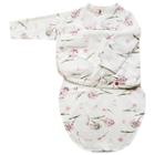 Embe Emb Starter Long Sleeve Swaddle Wrap With Fold Over Mitts - Clustered Flower