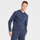 Men's Premium Fleece 1/4 Zip Hoodie - All In Motion Navy S, Men's, Size: