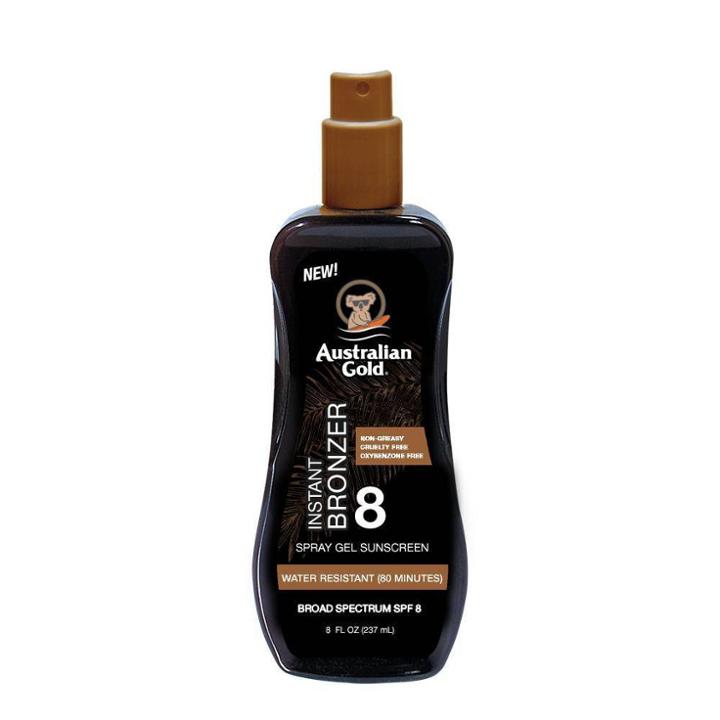 Australian Gold Sunscreen Spray Gel With Instant Bronzer -