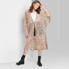 Women's Floral Print Duster Wild Fable - Brown