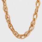 Oval Link Chain Necklace - Universal Thread Worn Gold