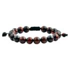 West Coast Jewelry Men's Natural Stone Beaded - Red Tiger Eye - Size (10mm),