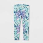Toddler Girls' Tie-dye Leggings - Cat & Jack Blue