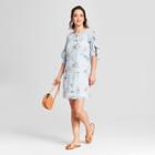 Lux Ii Women's Floral Print Ruffle Sleeve Slip Dress -