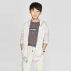 Boys' Moto Zip Hoodie - Art Class White