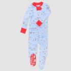 Honest Baby Boys' Love Letters Organic Cotton Snug Fit Footed Pajama