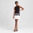 Women's Sleeveless Stripe Dress Black/white S - Necessary Objects