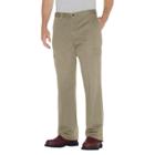 Dickies Men's Big & Tall Loose Straight Fit Cotton Cargo Work Pants- Khaki (green)