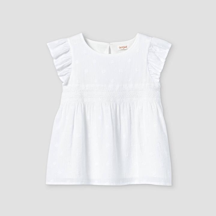Girls' Woven Blouse - Cat & Jack White