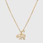 Beloved + Inspired Silver Plated Elephant Necklace