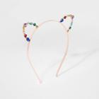 Girls' Jeweled Cat Ear Headband - Cat & Jack , Girl's, Pink