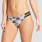 Women's Sport Elastic Hipster Bikini Bottom - Xhilaration White Tropical