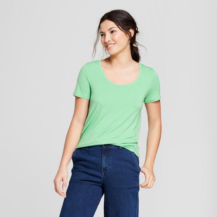 Women's Any Day Short Sleeve Scoop T-shirt - A New Day