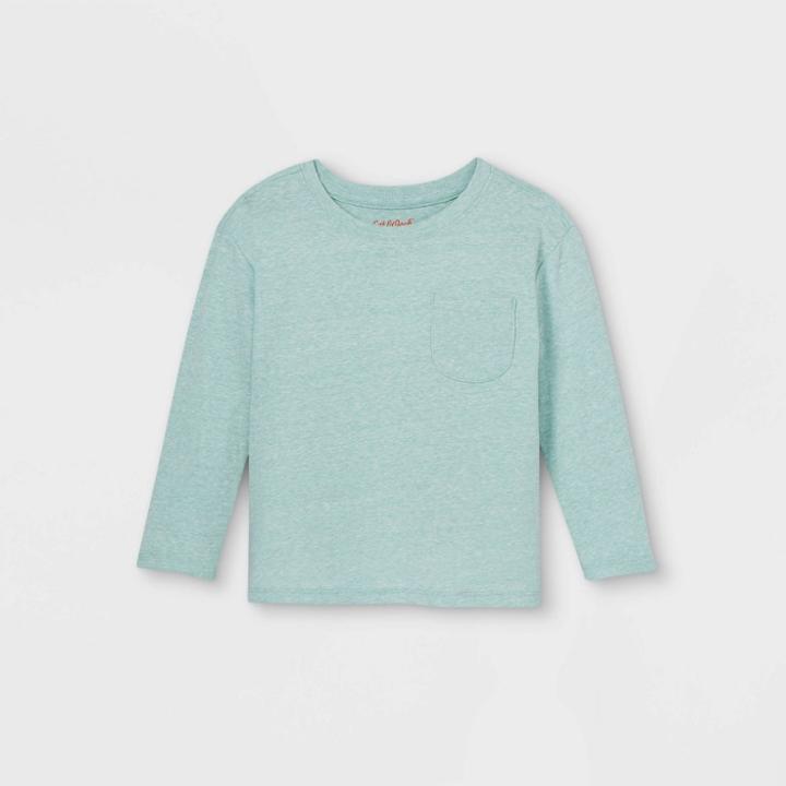 Toddler Boys' Jersey Knit Pocket Long Sleeve T-shirt - Cat & Jack