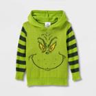 Toddler Boys' The Grinch Hooded Striped Pullover Sweater - Green