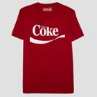 Men's Coca-cola Short Sleeve Graphic T-shirt - Chinese Red