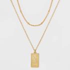 No Brand 14k Gold Dipped 'aries' Pendant Necklace - Gold