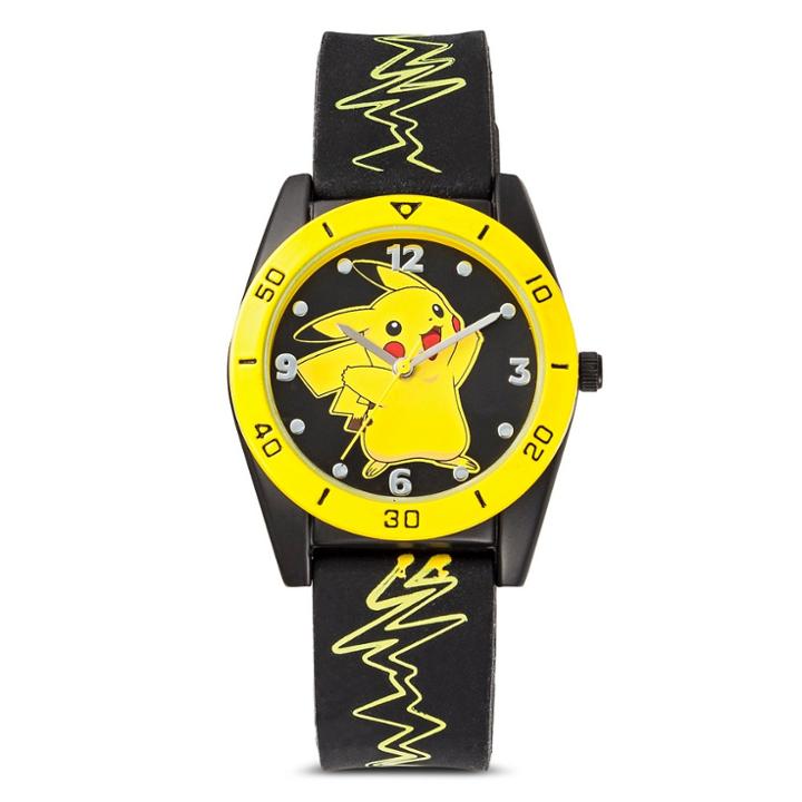 Pokemon Kid's Wristwatch Silicone - Black, Boy's