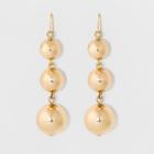 Sugarfix By Baublebar Gold Ball Drop Earrings - Gold, Girl's