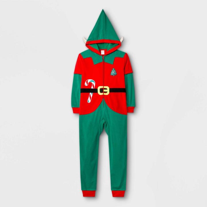 Kids' Elf Pajama Jumpsuit - Cat & Jack Red