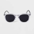 Men's Acetate Square Surf Sunglasses - Goodfellow & Co Clear, Blue