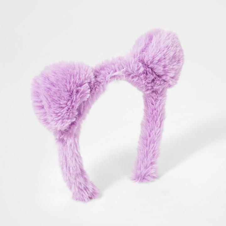Girls' Faux Fur Cat Ears Headband - Cat & Jack Purple