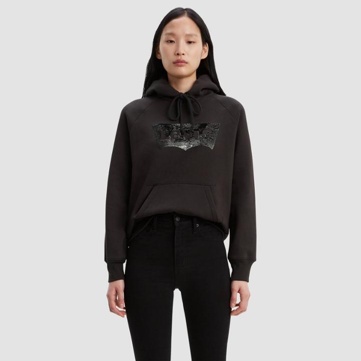 Levi's Women's Graphic Sport Hoodie - Meteorite Sequins - S, Women's,