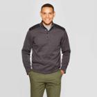 Men's Regular Fit 1/4 Zip Sweater Fleece Pullover - Goodfellow & Co Charcoal