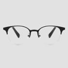 Women's Browline Club Reading Glasses - A New Day Black