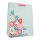 Spritz Large Floral Gift Bag Turquoise -