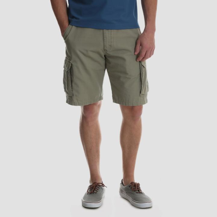 Wrangler Men's Big & Tall 10 Ripstop Cargo Shorts - British Khaki