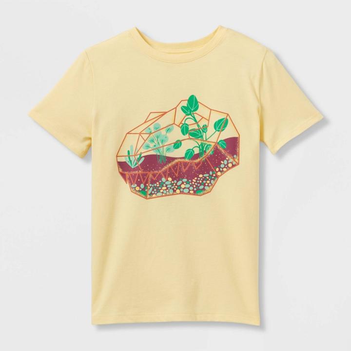 Boys' Dinosaur Terrarium Graphic T-shirt - Cat & Jack - Yellow