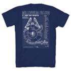 Petitemen's Star Wars Milennium Falcon Blueprint Short Sleeve Graphic T-shirt - Navy