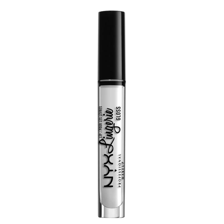 Nyx Professional Makeup Lip Lingerie Glitter Bare With Me - 0.11 Fl Oz, Clear