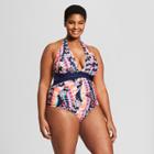 Clean Water Cleanwater Women's Geo Print Halter One Piece - 22w,