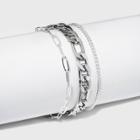 Chain Link Bracelet Set 3pc - A New Day