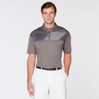 Men's Distressed Striped Print Polo Shirt - Jack Nicklaus Gray