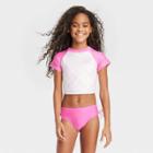 Girls' Super Smile Cropped Rashgaurd Set - Cat & Jack
