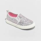 Toddler Girls' Madigan Slip-on Glitter Sneakers - Cat & Jack