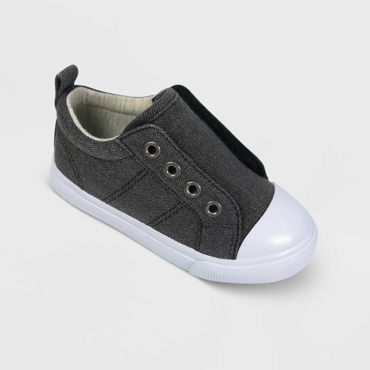 Toddler Dwayne Slip-on Sneakers - Cat & Jack Charcoal Gray