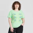 Women's Selena Gomez Look At Her Now Plus Size Short Sleeve Graphic T-shirt - Bravado (juniors') - Lime 3x, Women's, Size: