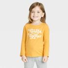 Toddler Girls' Thankful Long Sleeve Shirt - Cat & Jack Yellow