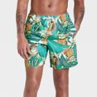 Men's Star Wars: The Mandalorian Tropical Baby Yoda Swim Trunk -