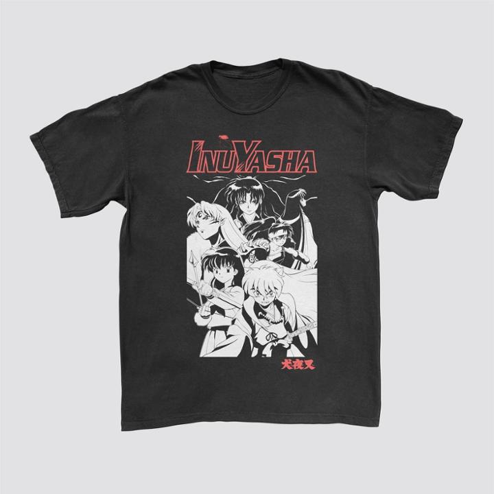 Men's Inuyasha Short Sleeve Graphic T-shirt - Black