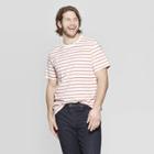 Men's Big & Tall Striped Regular Fit Short Sleeve Novelty T-shirt - Goodfellow & Co Hearth Brown
